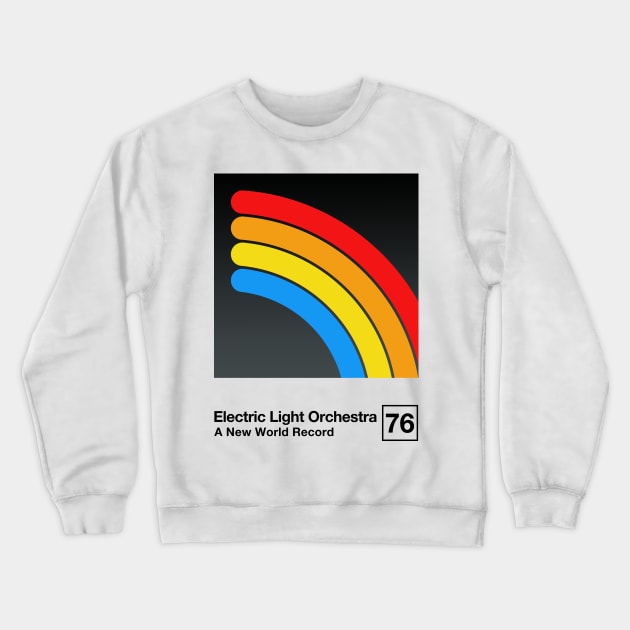 A New World Record / Minimalist Style Graphic Poster Design Crewneck Sweatshirt by saudade